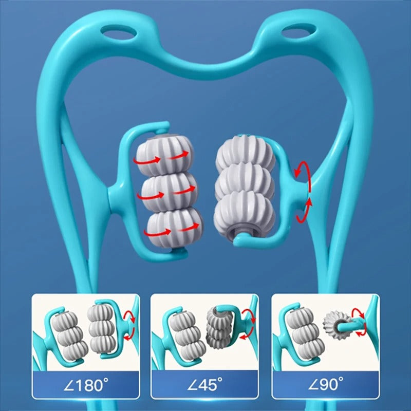 6-Wheel Neck Massager – Pain Relief Roller