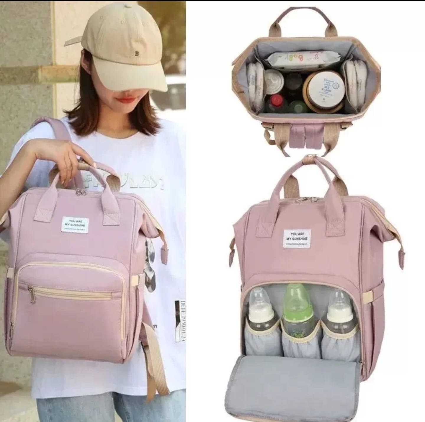 Large Capacity Waterproof Baby Diaper Backpack