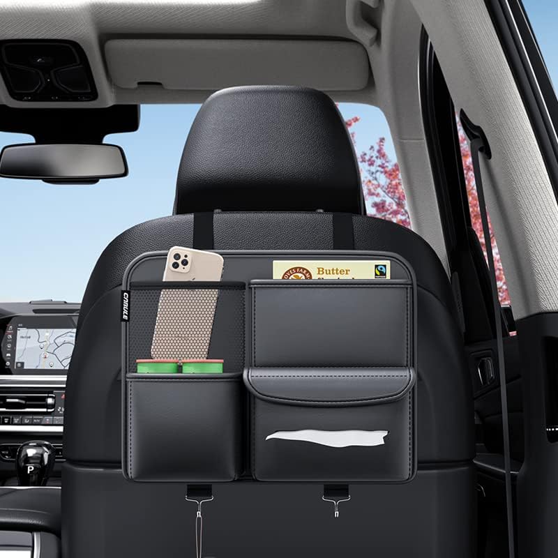 Multifunction Car Seat Organizer – PU Leather Storage Bag