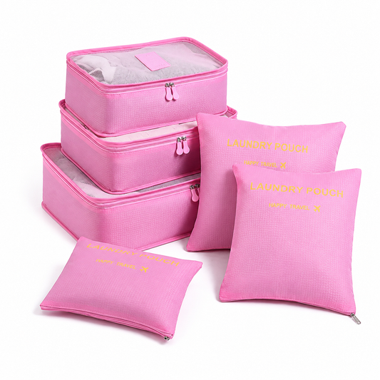 6PCS Travel Storage Bag Set – Luggage Organizer Cubes