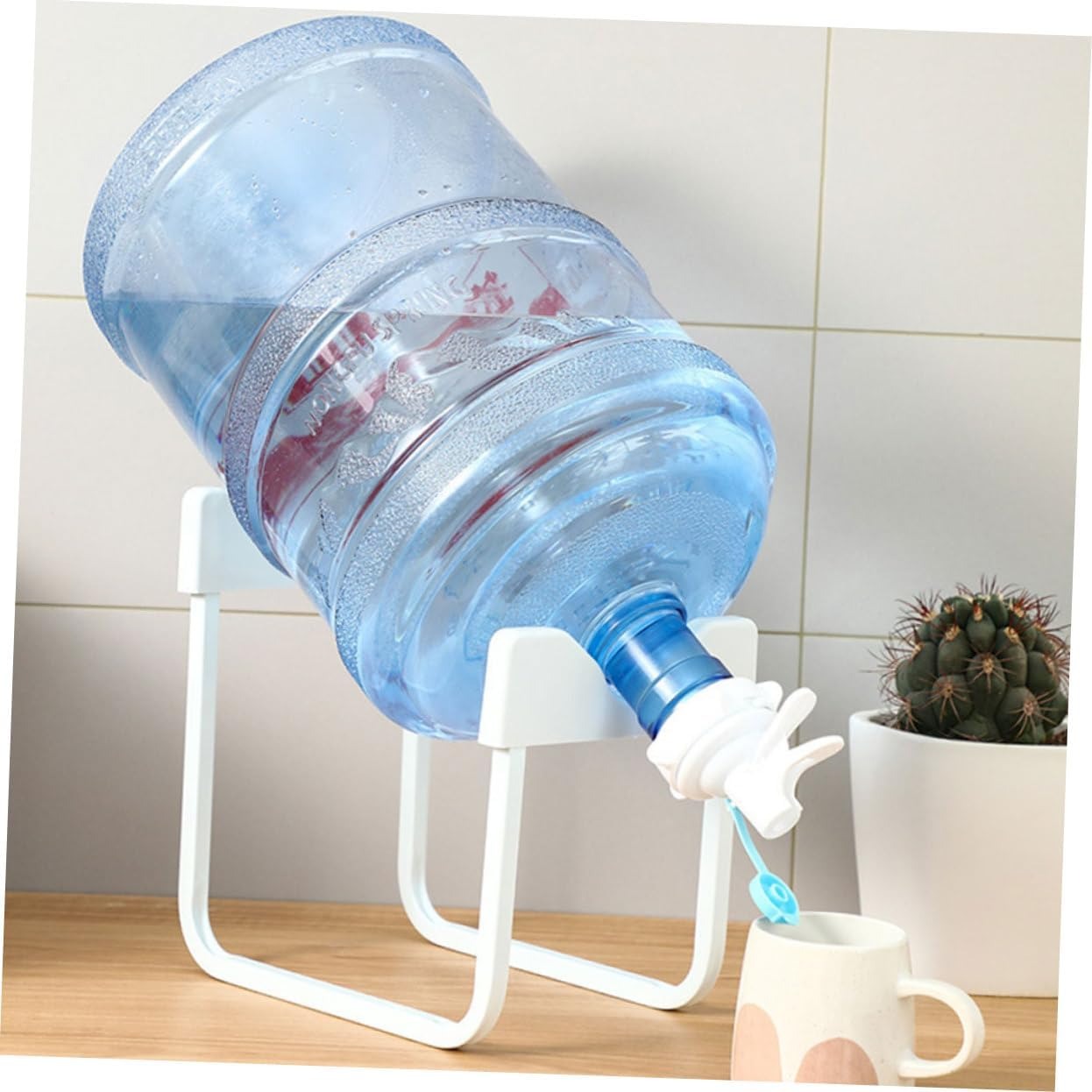 Metal Bottle Stand with Nozzle – Easy Pour Dispenser