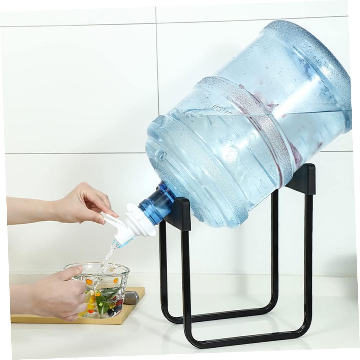 Metal Bottle Stand with Nozzle – Easy Pour Dispenser