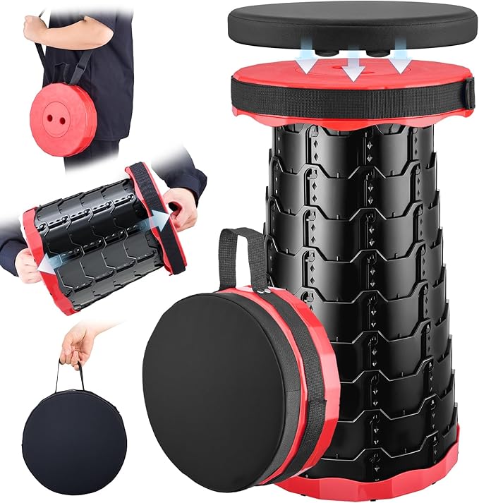 Portable Retractable Folding Camping Stool