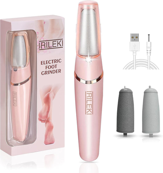 Electric Callus Remover for Feet – Rechargeable Pedicure Foot File (Pink)