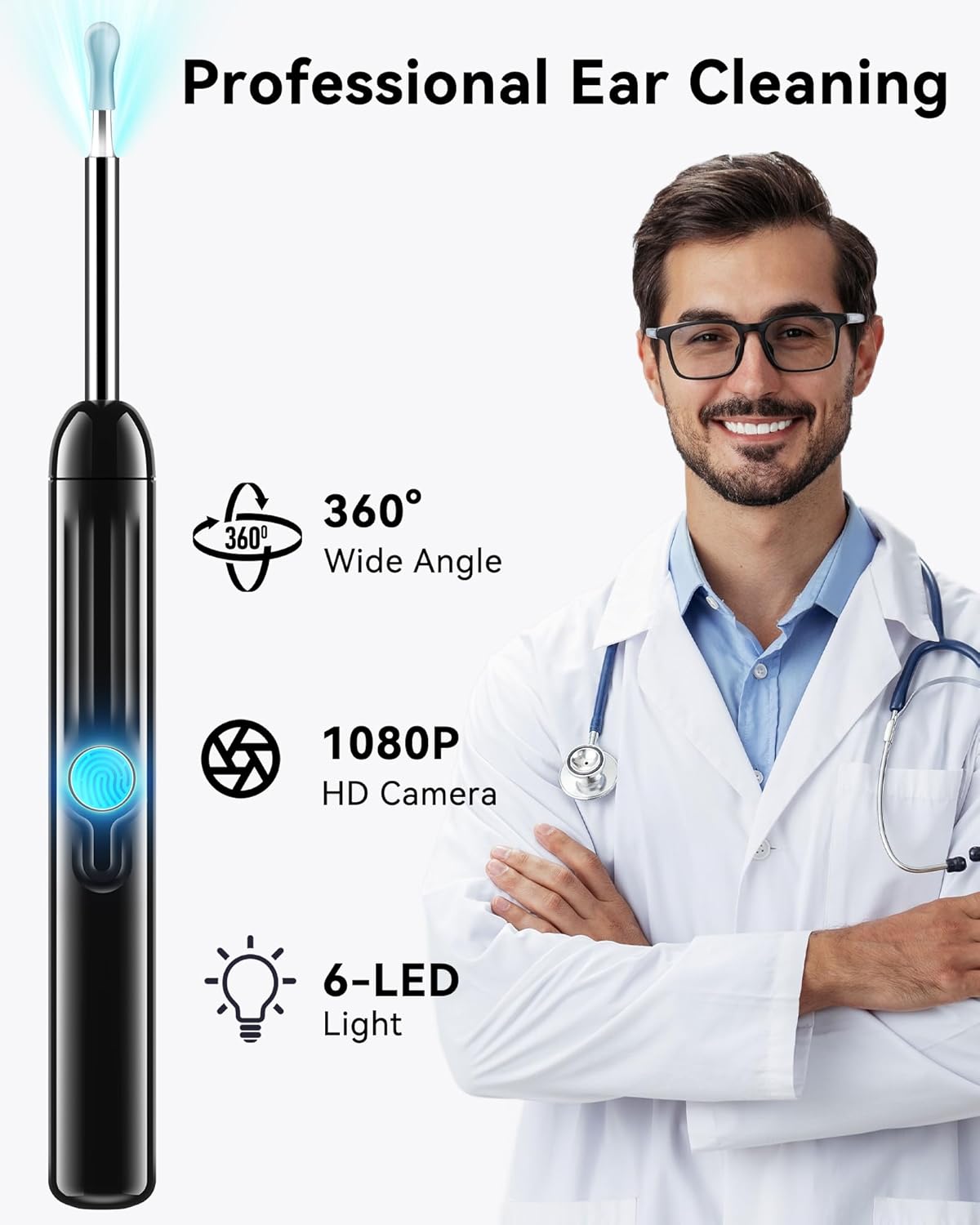 Smart WiFi Ear Cleaner Camera