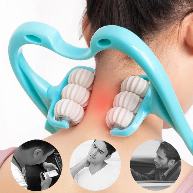 6-Wheel Neck Massager – Pain Relief Roller