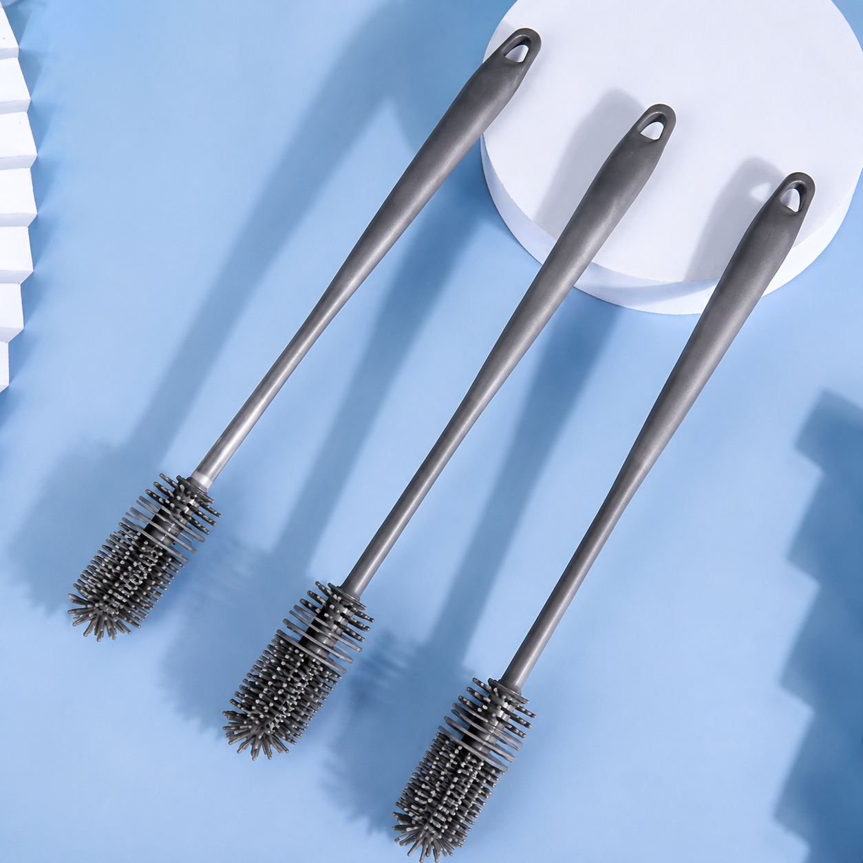 Silicone Bottle Cleaning Brush Set