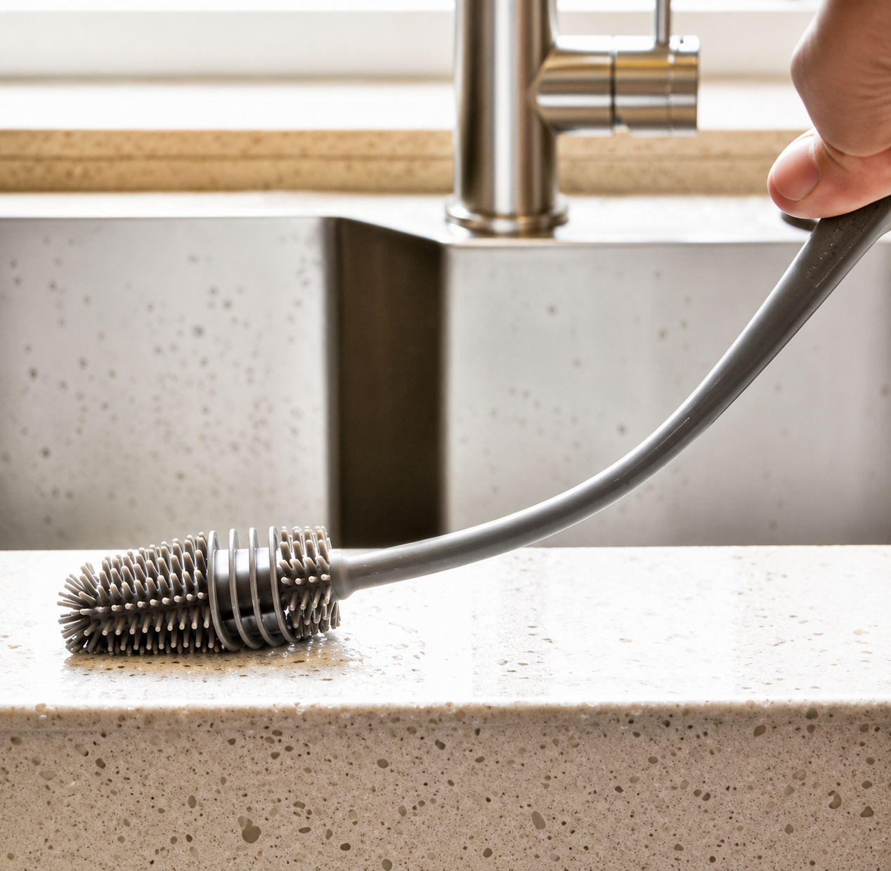Silicone Bottle Cleaning Brush Set