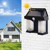 Solar Double Head Motion Sensor Wall Light