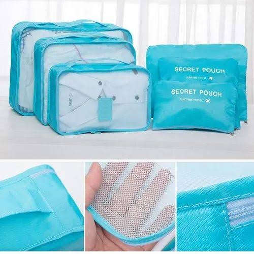 6PCS Travel Storage Bag Set – Luggage Organizer Cubes