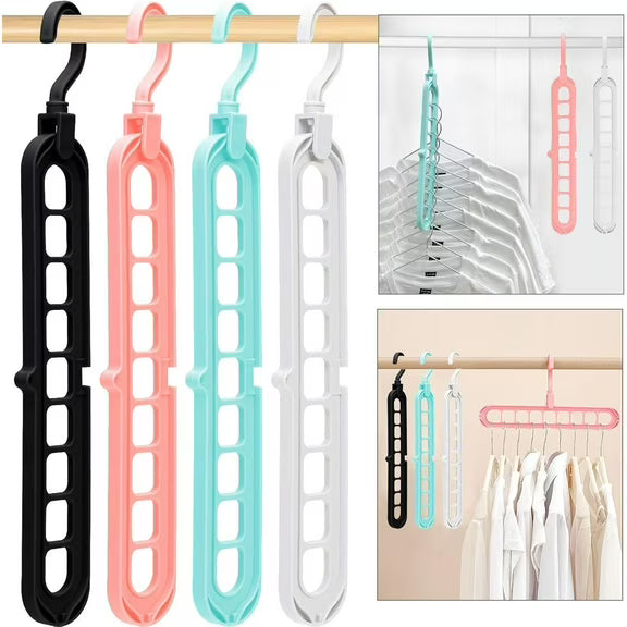 9 Hole Space Saving Clothes Hanger Organizer