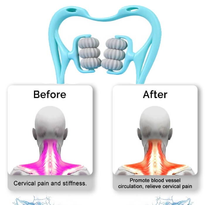 6-Wheel Neck Massager – Pain Relief Roller